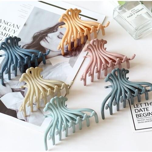 1PC Large bow Elegant Women Acrylic Hairpins Colorful geometric Hair Claw Clips Barrattes Hair Styling Accessories for Ladies