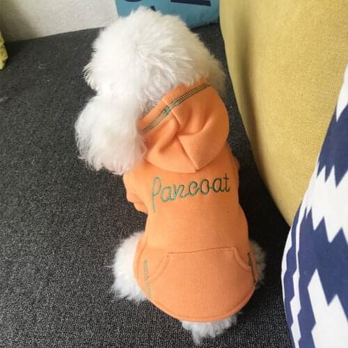 2020 Winter Dog Hoodies Sweatshirt Pomeranian Poodle Bichon Schnauzer Pug Clothes French Bulldog Clothing Coat Pet Costume Shirt