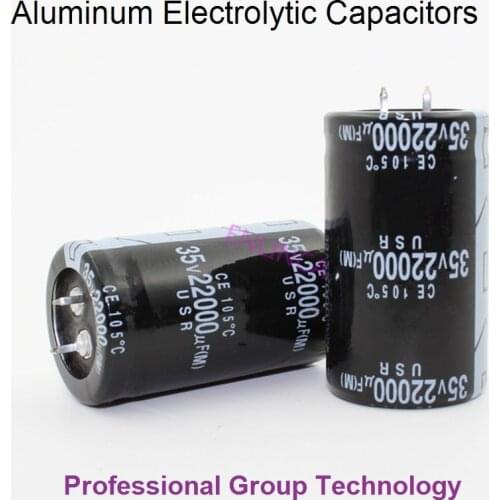 1pcs Good quality 35v22000uf Radial DIP Aluminum Electrolytic Capacitors 35v 22000uf Tolerance 20% size 30x50MM 20