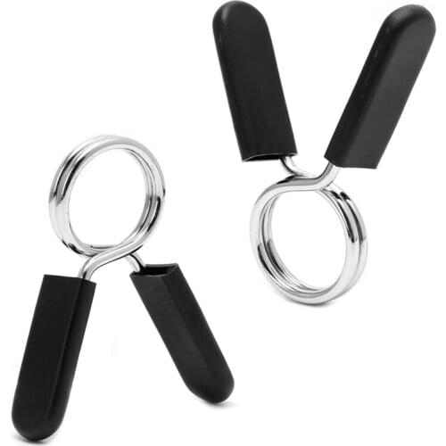 2Pcs 30mm Barbell Gym Weight Lifting Bar Dumbbell Lock Clamp Spring Collar Clips