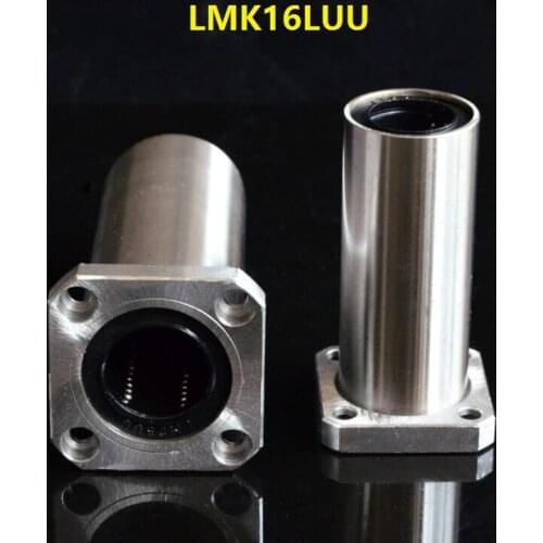20pcs/lot LMK16LUU 16mm long type square Flange linear ball bearing bush bushing 16*28*70 mm