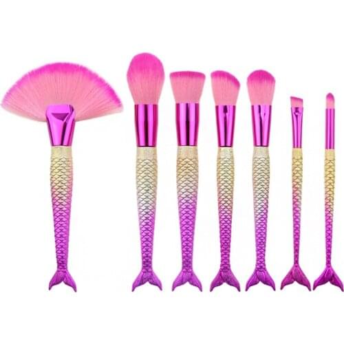 7Pcs Makeup Brush Mermaid Makeup Brush Set Makeup Beauty Tools