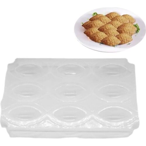 9 Grids Large Size Meatball Maker DIY Meat Ball Mold Manual Kibbeh Express Home Kitchen Meatball Making Mold Kitchen Gadget