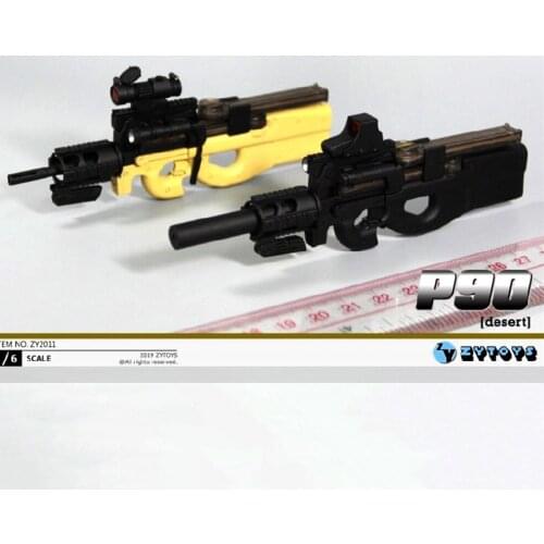 NEW 11cm ZYTOYS ZY2011 1/6 Black P90 Gun Weapon Model Fit 12" Action Figure Toys for 12 inches Military Action Figure