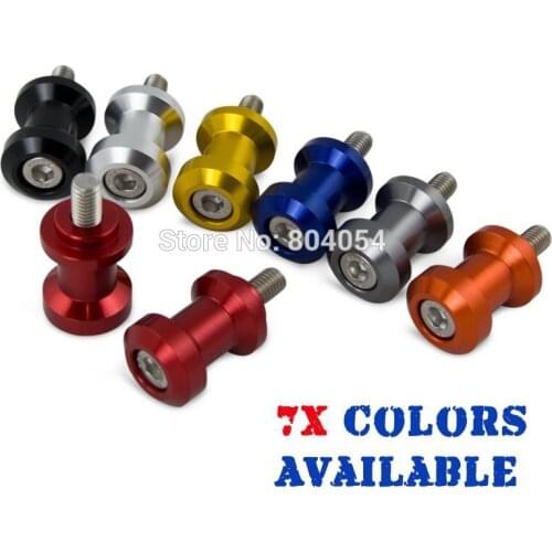 H2CNC 6mm CNC Swingarm Spools Sliders & Screws Swing Arm For Ducati 899 Panigale 2014-2017 Monster 821 2014 2015 2016 2017