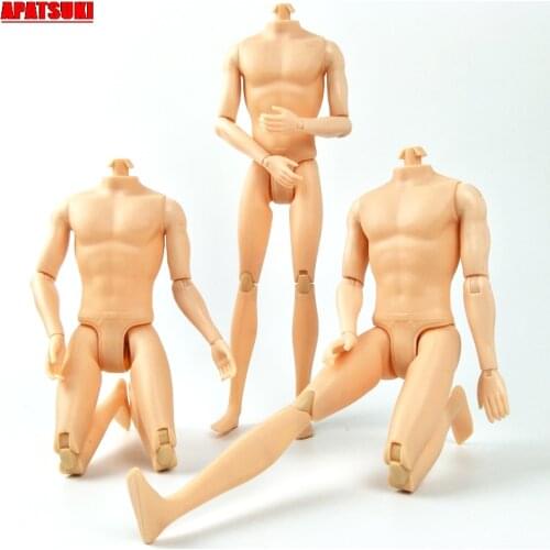 New 26cm 11 Moveable Jointed Boy Doll Body For Ken Doll Without Head Male Boyfriend MAN Naked Body Prince Ken Nude Doll DIY Toys