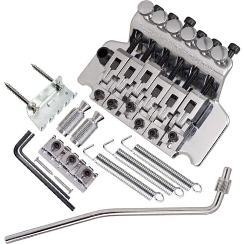 Tremolo Bridge System Electric Guitar 6 String Double Roll Tailpiece Saddle for Electric Guitar Replacement Zinc Alloy Material