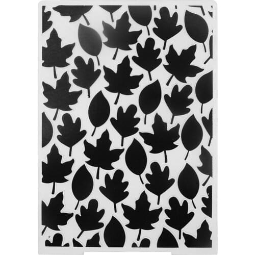 Maple Leaf Set Embossing Folders Plastic DIY Scrapbooking Embossing Paper Craft Card Making Decoration Supplies Stencil 4x6inch