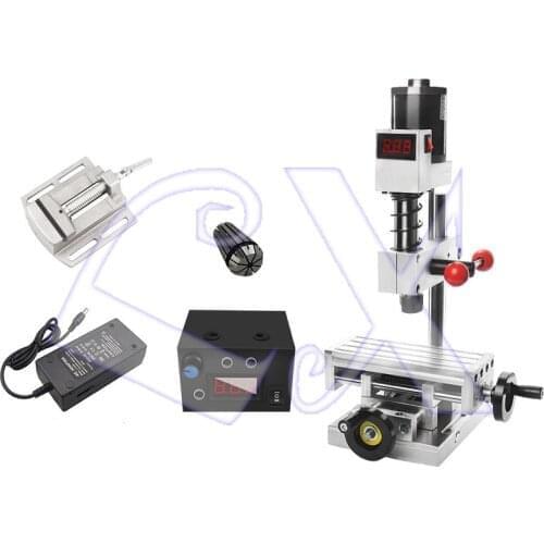 DIY micro ER11 1-7mm(ER3.175MM) multifunctional milling machine kit stainless steel aluminum bead drilling and tapping