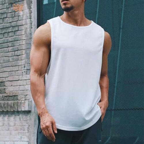 New Summer Gym Clothing Mesh Sports Tank Top Men Bodybuilding Sleeveless T Shirt Mens Fitness Stringer Tanktop Running Vest
