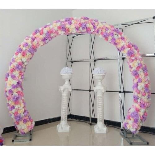 New Arrival Simulation Rose Hydrangea Flower Rows Wedding Decoration Arch Centerpieces Props 18 colors Available Free Shipping