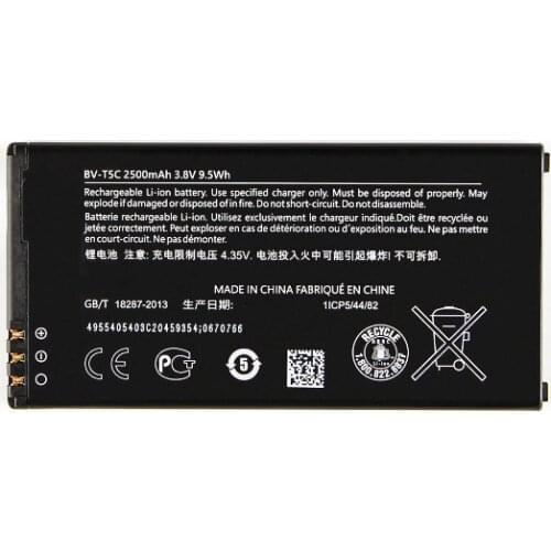 New High quality 2500mAh 9.5Wh BV-T5C / BV T5C BVT5C Replacement Battery For Nokia Microsoft Lumia 640 Lumia640 RM-1073
