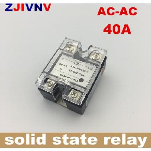 AC to AC single phase solid state relay 40A SSR-40AA , AC relay SSR Zero crossing type full load current ZG3NC-340A