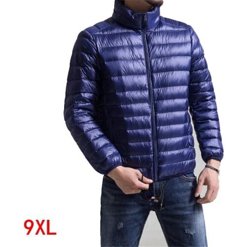 Autumn and winter large size jacket 5XL 6XL 7XL 8XL 9XL casual mens long-sleeved lapel cotton clothes loose zipper warm black j