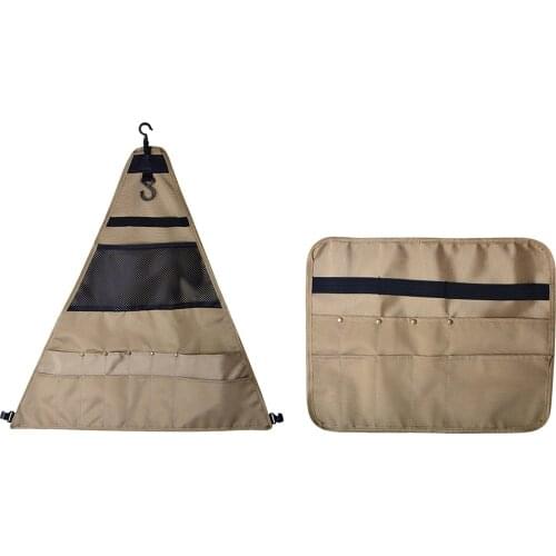 Outdoor Camping Picnic Storage Bag BBQ Tableware Hanging Cutlery Organizer