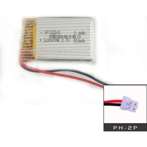 Banggood 3.7V 550mAh 702540 752439 Lipo Polymer Lithium Rechargeable Battery For RC Car Robot Model Aeromodelling Aircraft Toys