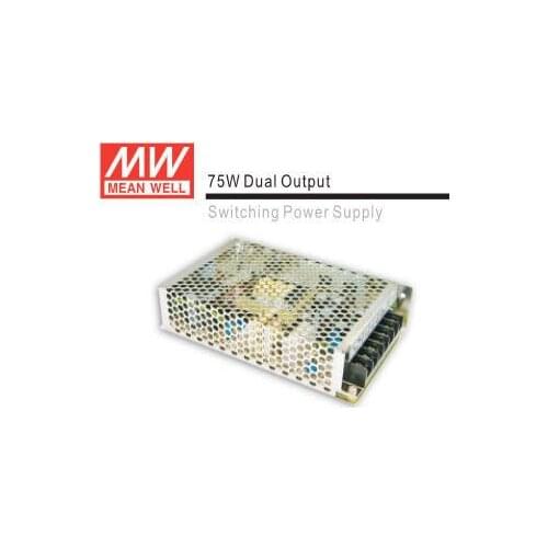 Genuine Mean Well NED-75A 75W 5V 12V Dual Output Switching Power Supply