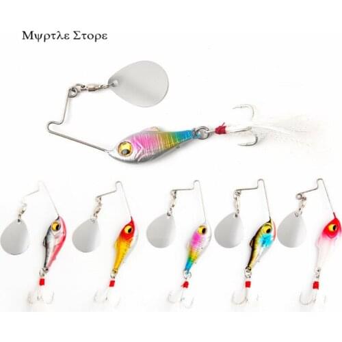 Lure Bait 10/15/20g Spinnerbait 3D Eyes Pike Swivel Fish Tackle Wobbler Fishing Fishing Accessories Feather Blood Groove Hook