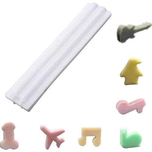 Airplane Snail Guitar Musical Penguin Mousse Silicone Mold Tube Column Molds Handmade Embed Soap Mould #W0