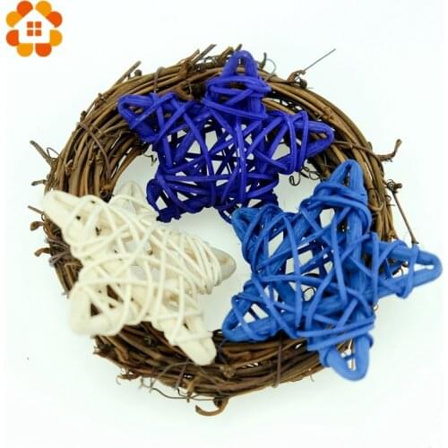 10PCS 14Colors 6CM/9CM Star Rattan Ball Colorful Sepak Takraw For Christmas Birthday Party & Home Wedding Party Decoration