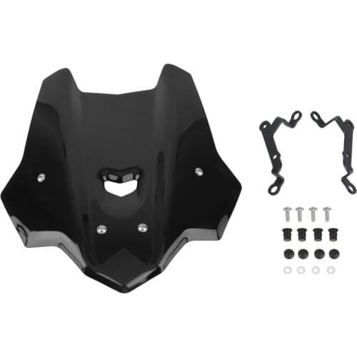 Windshield Windscreen with Bracket Double Bubble for Yamaha MT10 MT-10 FZ10 2016-2020 Double Bubble Wind Shield