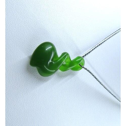 Green jade Have immense power to change nature or the established order of a country pendant necklace pendant female