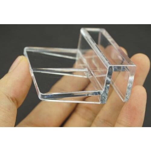2 PCS/Lot Plastic Support Clip Holder For Aquarium Fish Tank Glass Cover Clear Fit for 8-10mm thickness glass Free Shipping