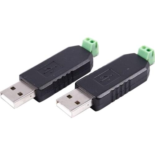 2x PC USB to RS485 RS-485 interface converter Serial adapter compatible + PLC