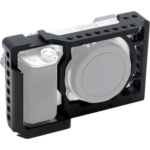 Aluminum Camera Cage Video Film Movie Making Stabilizer with Cold Shoe for Sony A6500/A6400/A6300/A6000/NEX7 Camera