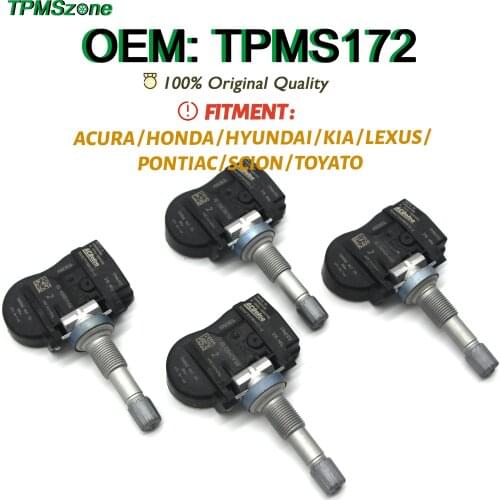 Car TPMS172 TirePressureMonitoring SystemSensor For Acura Honda Hyundai Kia Lexus Pontiac Scion Toyato 315Mhz TPMS172K 19363994