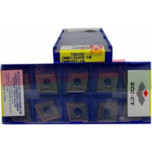 Free shipping CNC turning inserts CNMG 120408 EM suitable MCLNR/MCRNR/MCKNR turning external lathe tool CNMG432 YBG205