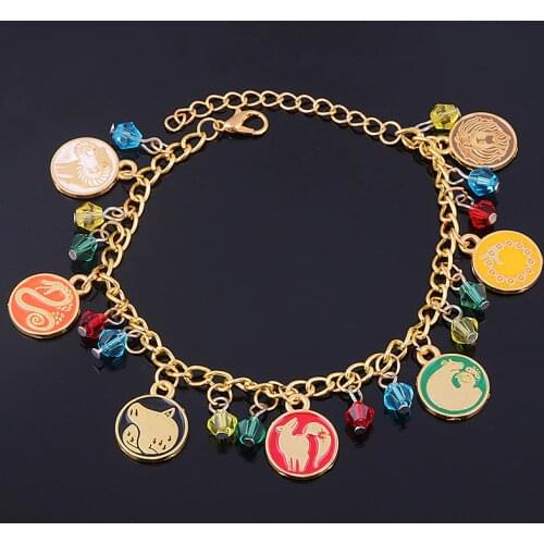 The Seven Deadly Sins Meliodas Escanor Bracelet Nanatsu no Taizai Dragon Lion Boar Goat Fox Tattoo Charms Bangle Bracelets Gift
