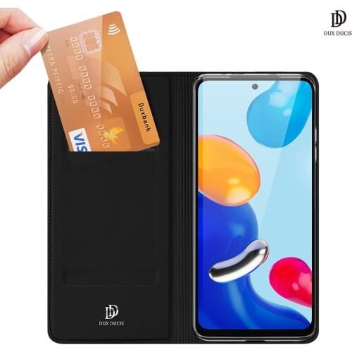 For Xiaomi Mi Note 10 Lite DUX DUCIS Skin Pro Series Flip Cover Luxury Leather Wallet Case Full Good Protection Steady Stand