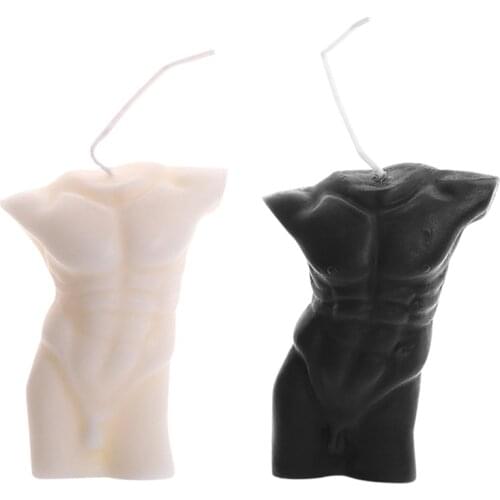 Human Body Art Candle 3d Sexy Men Nude Scented Candle Soybean Wax Plant Essential Oil Candle Home Decoration Gift