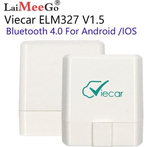 New Viecar ELM327 V1.5 Bluetooth 4.0 OBD2 Car Diagnostic Tool ELM 327 1.5 OBDII J1850 OBD Cars Scanner for IOS Android Windows