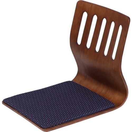 Legless Chair Coffee Finish Japanese Living Furniture Floor Tatami Designer Chair For Kotatsu/Watching TV