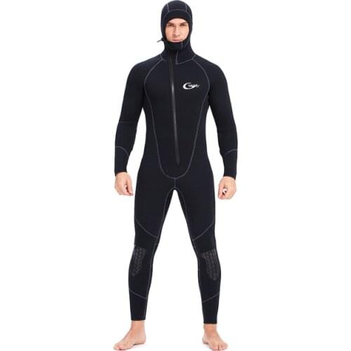 YONSUB Scuba Front Zipper 5MM Long or Short Sleeves Neoprene Men Diving Snorkeling Wetsuit Underwater Hunting Surfing Swimsuit