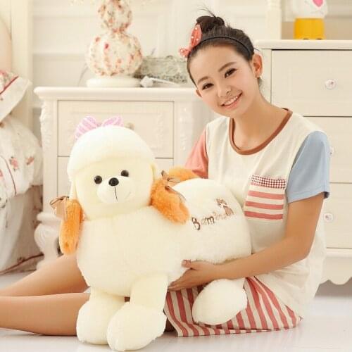 2019NEW Stuffed Toys Lovely Simulation Animal Doll Plush Sleeping Dogs Toy with Sound Kids Toy Decorations Birthday Gift