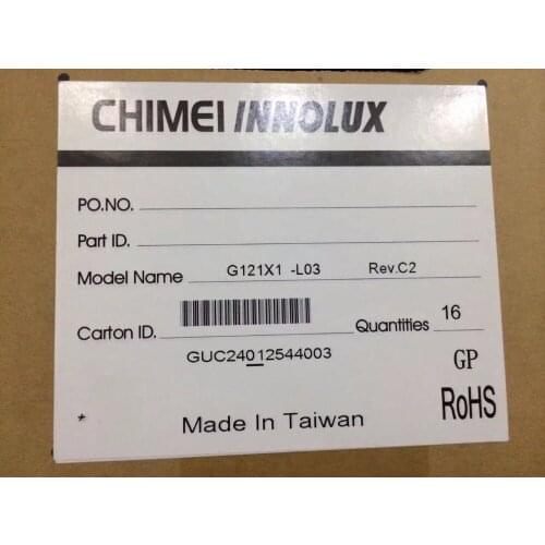 Original 12.1 inch TFT LCD G121S1-L01 G121S1-L02 G121X1-L04 G121X1-L03 1024x768 12.1 inch LED LVDS Screen