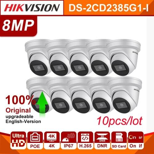 Pre-sale Hikvision Original IP Camera DS-2CD2385G1-I 8MP Network CCTV Camera H.265 CCTV Security POE WDR SD Card Slot 10pcs/lot