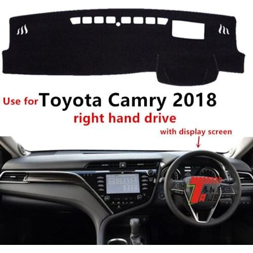 TAIJS Factory Dust resistant Fashion Polyester Fibre Car Dashboard Cover For TOYOTA Camry 2018 Right hand drive