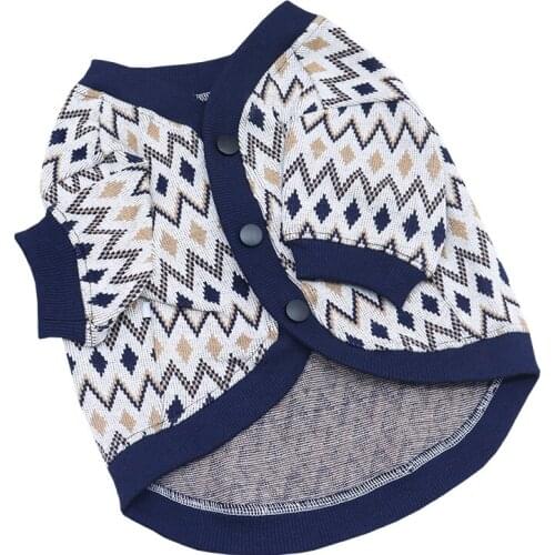 French Bulldog Clothes Winter Knit Dog Sweater Coat Outfit Garment Pug Bichon Schnauzer Poodle Dog Clothing Cardigan Dropship