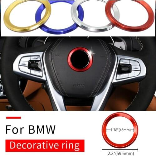1pcs 10pcs 100pcs for E60 E90 F10 F30 F15 E63 E64 E65 E86 Car Steering Wheel Decorative Ring Sticker Steer wheel center badge