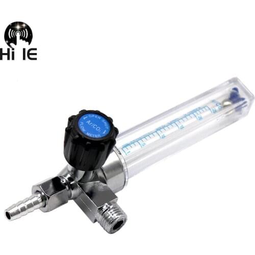 1pcs Barb Argon Flow Meter 1/4PT 0.15 MPA M14*1.5 Flow Meter Gas Argon AR/CO2 Regulator Welding Hot For Mig Weld Gauge Mayitr