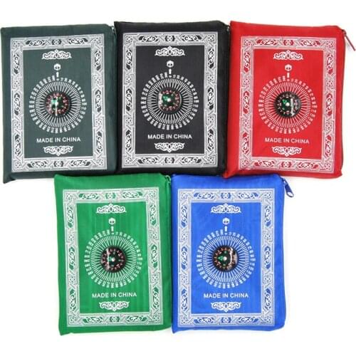 10pcs Portable Waterproof Prayer Mat Muslim Travel Pocket Mat Islamic Muslim Prayer Carpet Rug Islamic Arab Ramadan Compass