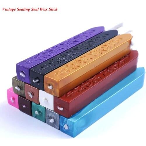 12 Colors Hot Sale Vintage Sealing Seal Wax Sticks For Envelope Wedding Invitation Stamp Letter Card