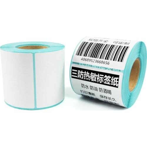 3 rolls/lot 80mm x90mm x500 Direct Thermal Labels waterproof shipping label 4PX (total 1500 labels)