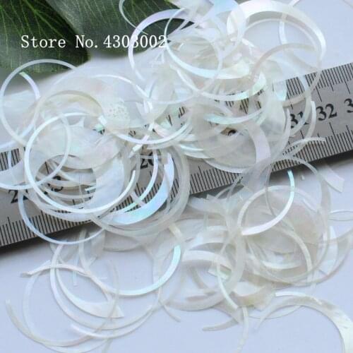 50g/lot Natural white Crushed Mother of Pearl shell for DIY Jewelry Colored Crushed MOP Pearl shell for fake nails
