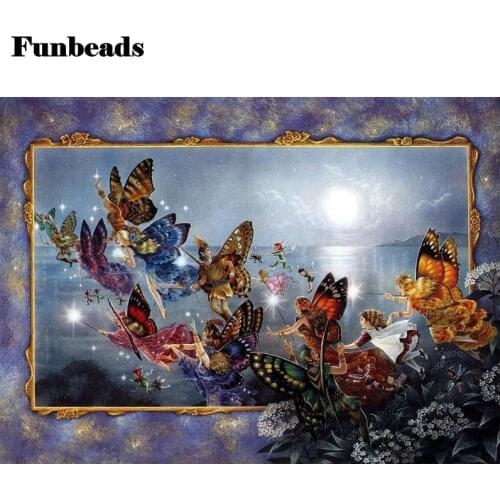 5D Diamond Embroidery butterfly fairy daimond painting full square round drill rhinestones diamond mosaic icon diy Decor FF900
