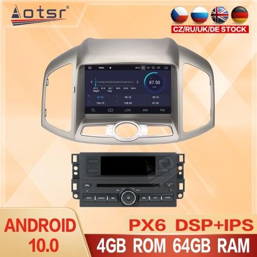 PX6 Android 10.0 4GB 64GB Car DVD Player Autoradio GPS For Chevrolet Captiva Car Radio 2012-2016 Stereo Head Unit Screen